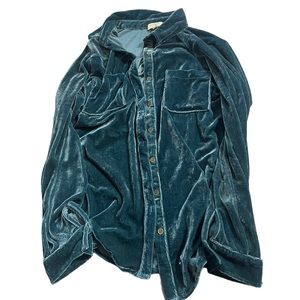 Velvet Button Down